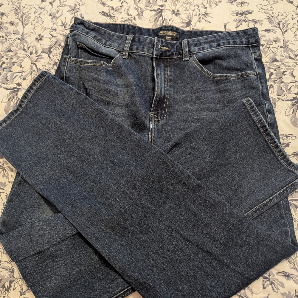 Women's Threadgrit Relaxed Straight Jeans 33x34